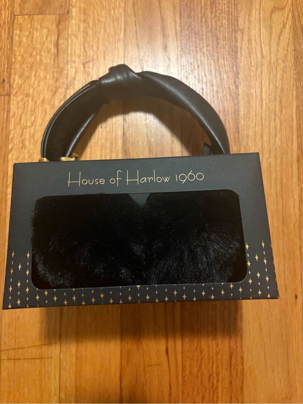 House of Harlow Black Earmuffs